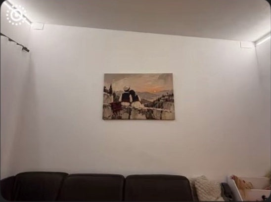 80 × 120 cm Leinwand über einem Sofa