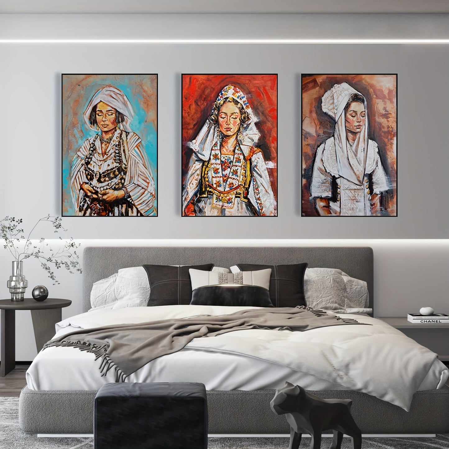 Albanian Culture Portraits Set of 3 (unframed)