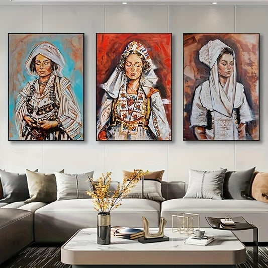 Albanian Culture Portraits Set of 3 (unframed)