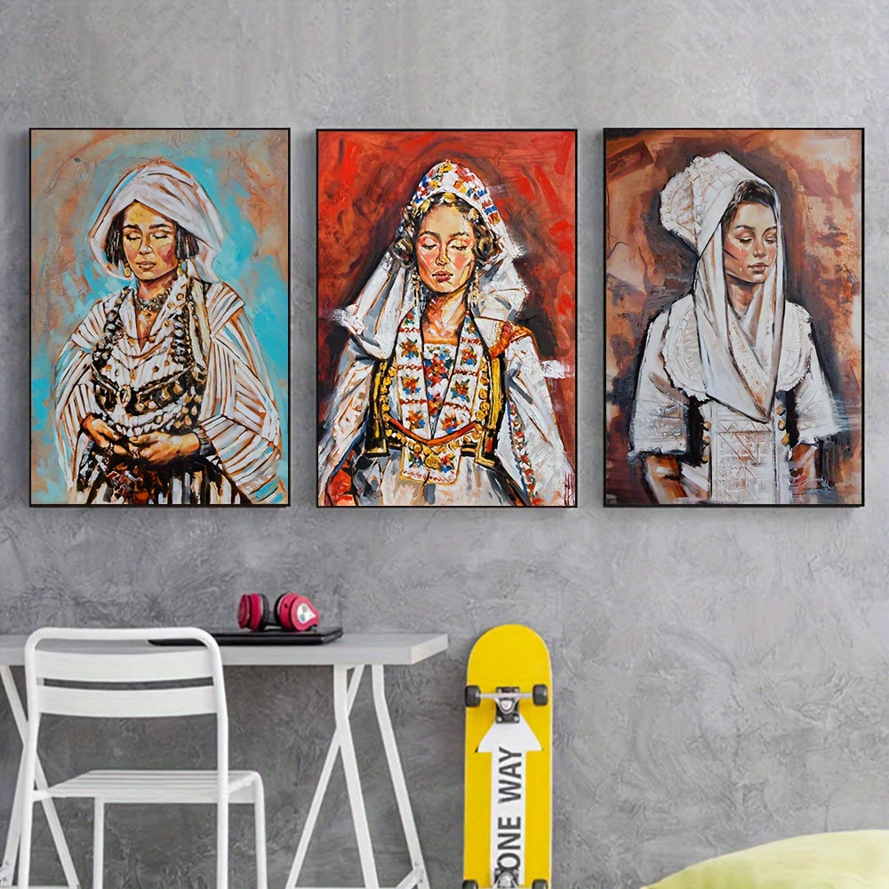 Albanian Culture Portraits Set of 3 (unframed)